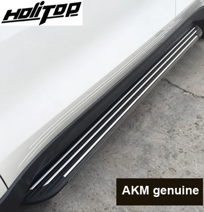 Модные подножка шаг в сторону nerf бар для VW T-ROC 2018 2019 + AKM натуральная модный дизайн