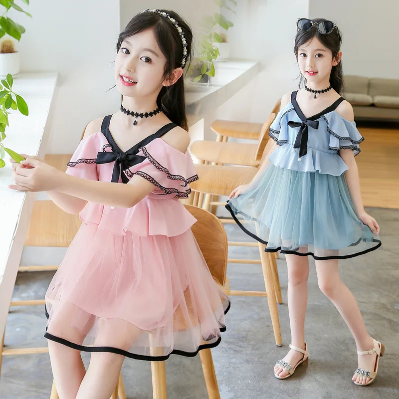 2018 summer girls chiffon dresses kids clothes -in Dresses from Mother ...