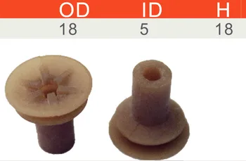 

200 piece spare part of printing machine rubber sucker for printing machine OD 18 ID5 height 18good quality