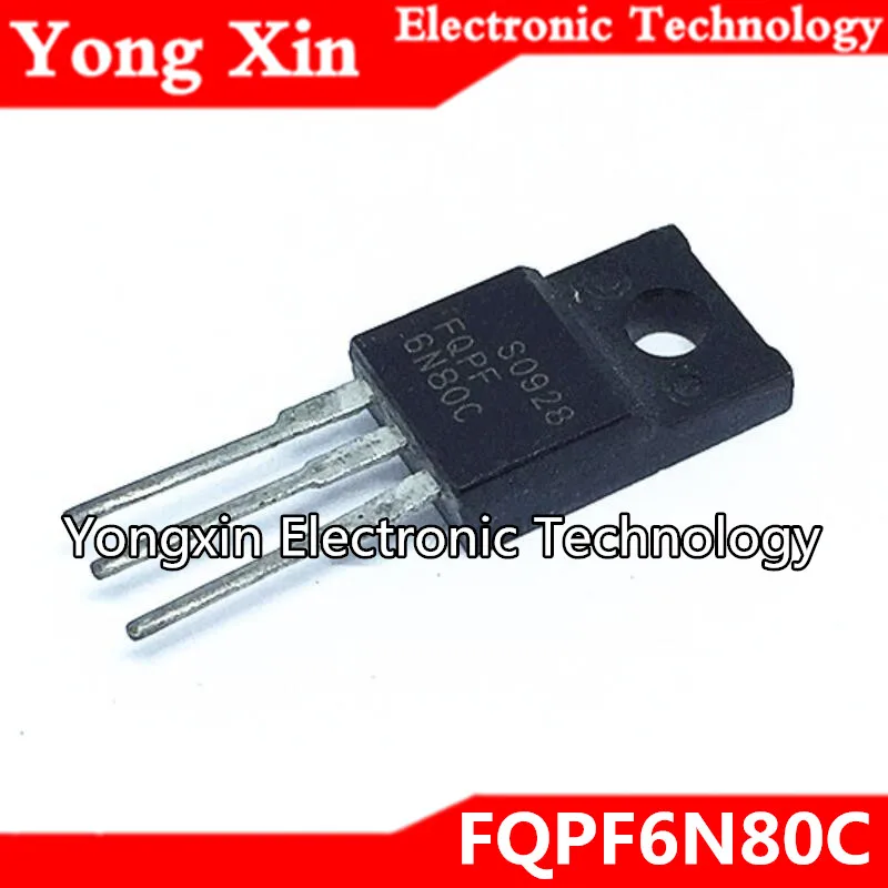 10 шт. FQPF6N80C TO 220 6N80C 6N80 TO220|Соединители| |