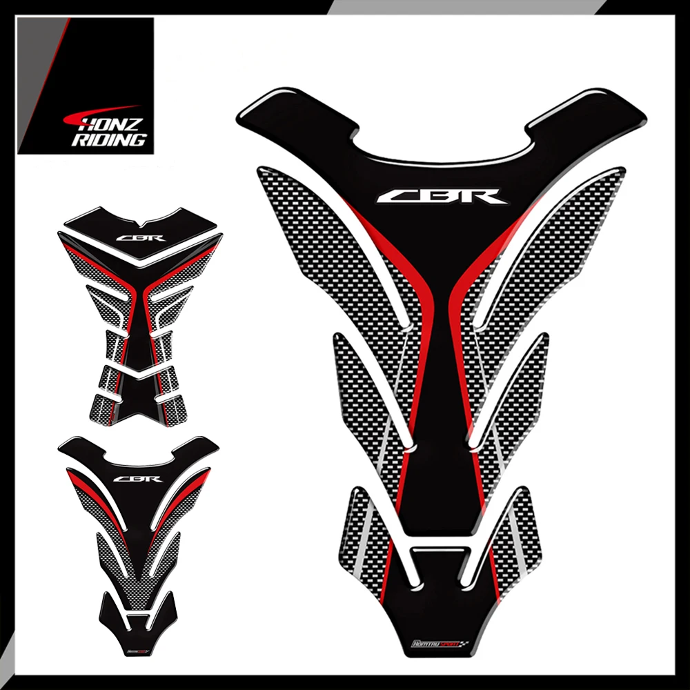 Для Honda CBR 250RR 600RR 900RR 1000RR 650F 500R Fireblade Tankpad 3D углеродный вид Мотоциклетный Бак накладка Защитная Наклейка