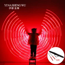 Детский светодиодный танец Isis крылья светодиодный танец живота 360 градусов египетские сценические крылья для перформанса новые дети DJ светодиодный крылья с палочками