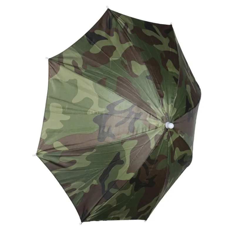 Camouflage Foldable Headwear Sun Umbrella Fishing Hiking Beach Camouflage Foldable Headwear Sun Umbrella Fishing Hiking Beach Camping Cap Head Hats Outdoor Sport Hat In Umbrellas From Home Garden
