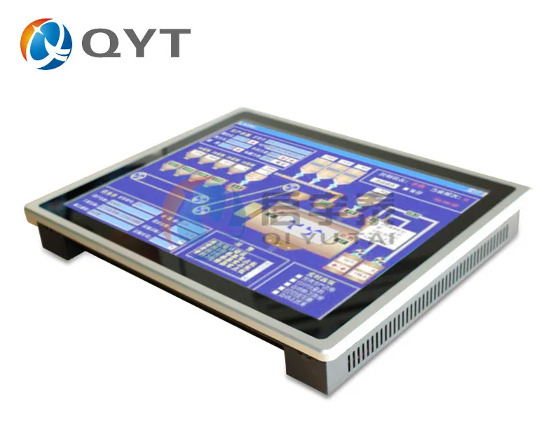 Intel N3150 19 "промышленный compouter емкостный сенсорный экран ПК Resolution1280x1024 4 ГБ DDR3 32 г SSD