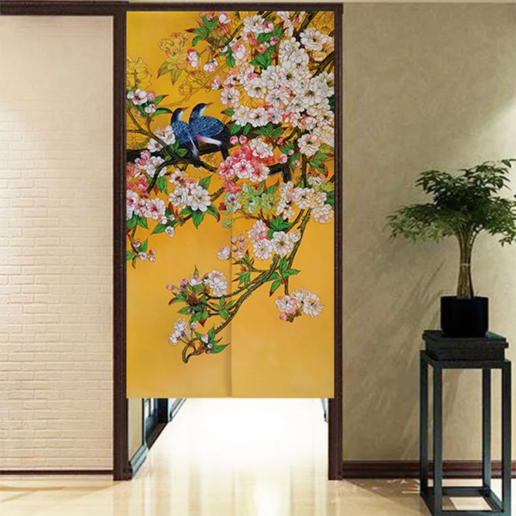Chinese Ink Style Flower And Bird Pattern Door Curtain Japanese Noren Half Curtain - Curtain - AliExpress Chinese Ink Style Flower And Bird Pattern Door Curtain Japanese Noren Half Curtain - Curtain - AliExpress