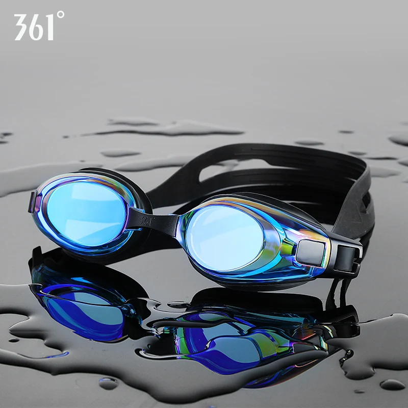Cena 361 profesjonalne gogle pływackie Unisex Pool gogle pływackie Anti Fog gogle pływackie silikonowe wodoodporne przezroczyste soczewki okulary pływackie