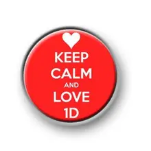 Высокое качество KEEP CALM AND LOVE 1D pin Кнопка значок низкая цена на заказ эпоксидная смола с цветным наполнением Металлический Нагрудный Знак