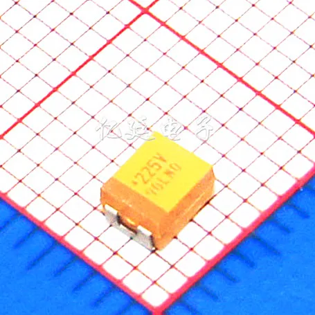 Недорогой танталовый конденсатор, 35В 2,2 мкФ Тип B/3528/1210 желтый 225 V 3,5*2,8 мм