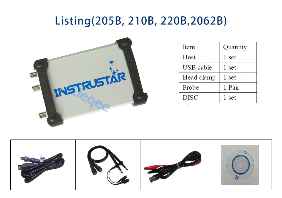 ISDS2062B виртуальный ПК USB осциллограф DDS сигнал 2CH 20 МГц полоса пропускания 60MSa/s 12bit АЦП анализатор БПФ