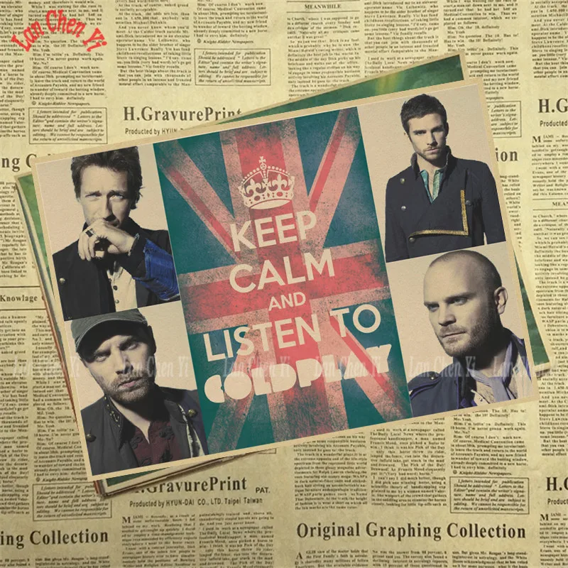 Coldplay Рок Группа Музыка крафт бумага постер винтажный Высокое качество печать