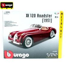 Bburago 1:24 1951 XK 120 Roadster Сборка DIY гоночная литая под давлением модель комплект Автомобильная игрушка в коробке