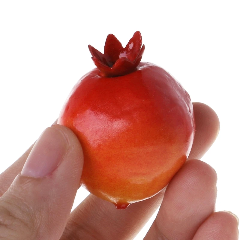 Artificial Fruits and Vegetables 20pcs Lifelike Simulation Artificial Pomegranate Fake Fruit Home Party Decor Photography Props