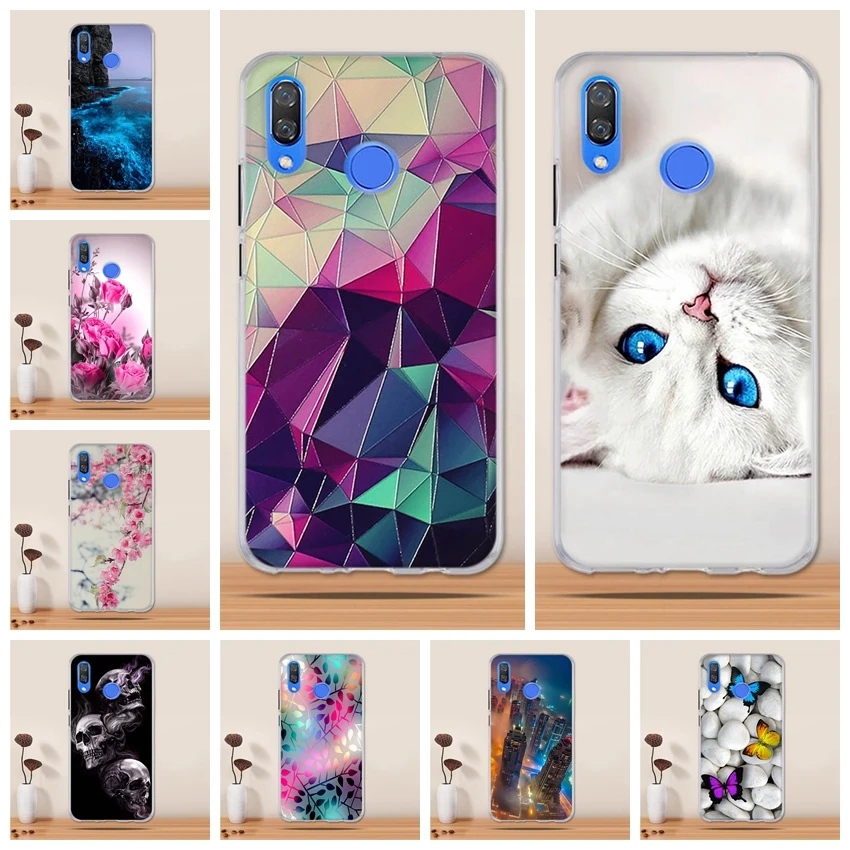 Чехол для Huawei Nova 3 силиконовый мягкий чехол из ТПУ чехлы задняя крышка