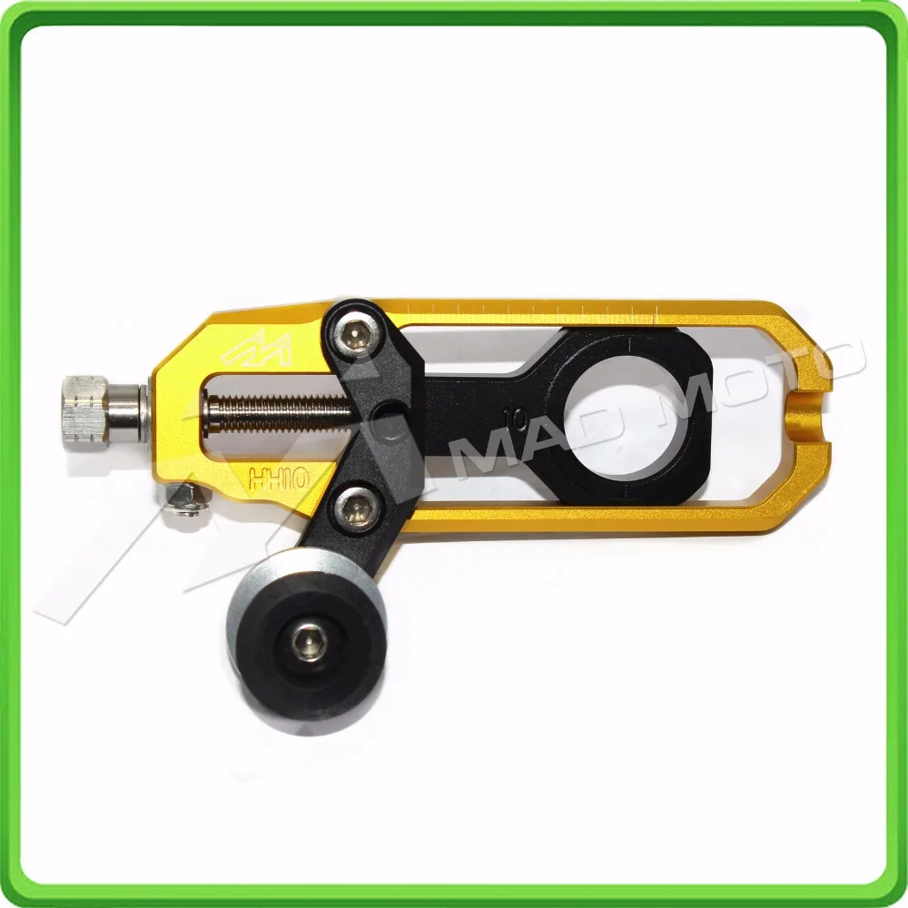 Motorcyclr Chain Tensioner Adjuster with spool fit for Honda CBR1000RR 2004 2005 2006 2007 CBR 1000 RR CBR1000 RR Gold&Black (6)