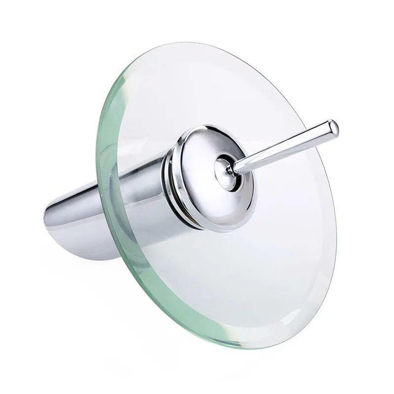 Bathroom Tap Mushroom-shaped Long Neck Glass Bathroom Waterfall Faucet Transparent Vessel Water Faucet.bathroom Basin Sink Tap
