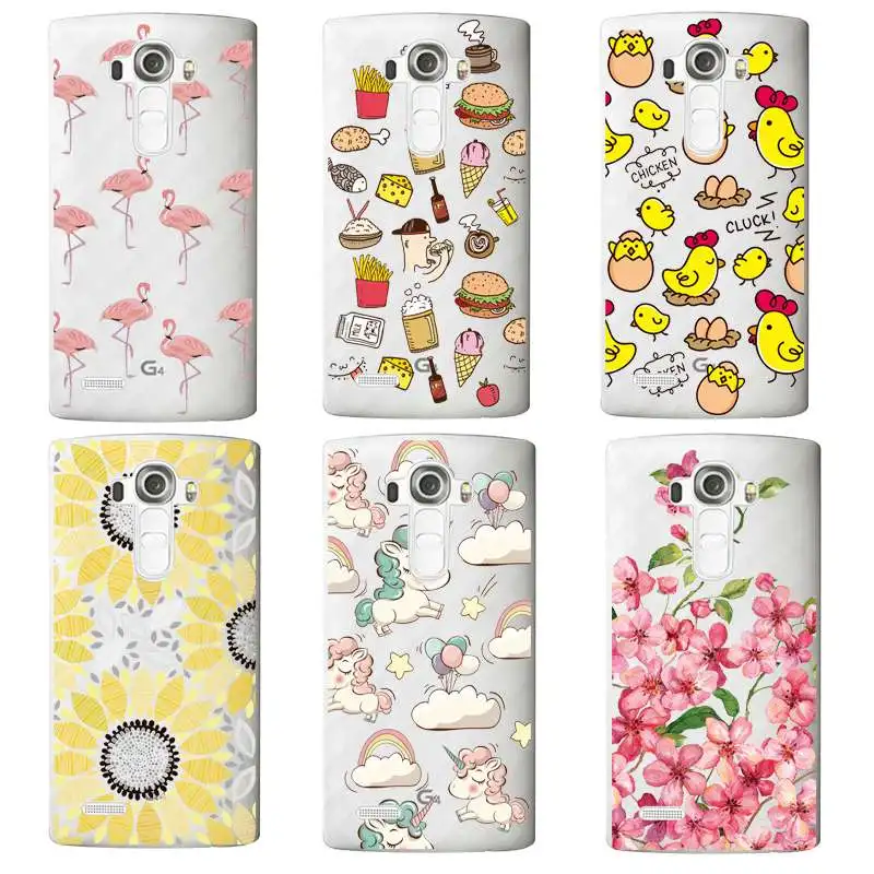 Chicken Soft Clear TPU Phone Case For LG G3 G4 G5 V10 K3 K4 K5 K8 K10 2017 Free Shipping Google Sunflower Flora Coque Cover | Мобильные