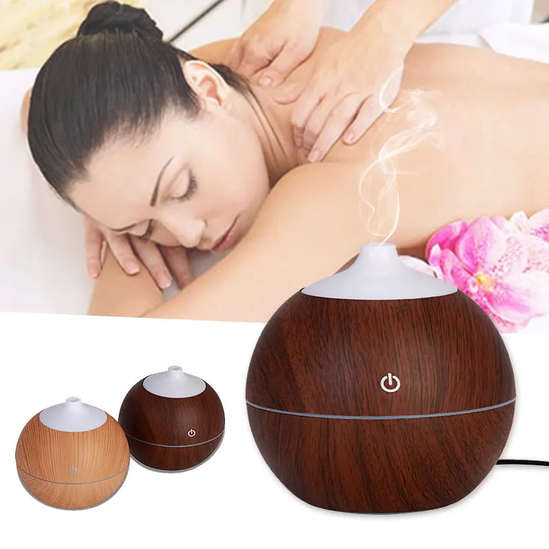 

Ultrasonic Nebulizer Nebuliser Air Humidifier Colourful Noctilucan Moisture Useful Convenient Wood Grain Usb Charging