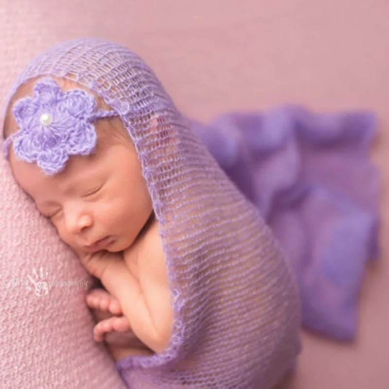 Обертывания для фотосъемки новорожденных ярких цветов, вязаные детские реквизит для фотосессии, одеяла для девочек и мальчиков, реквизит для фотосессии 40*60 см 983850