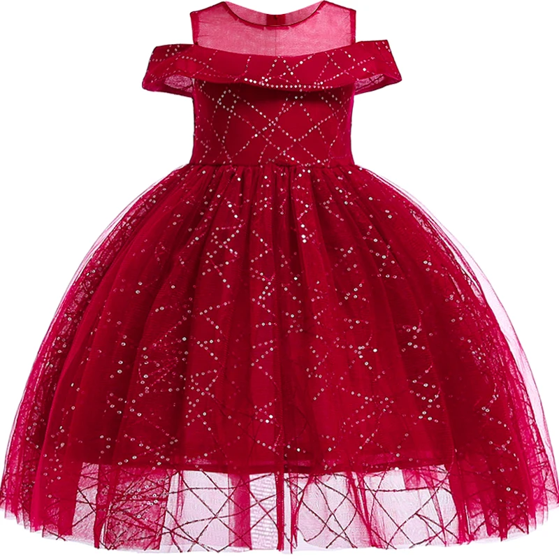 

2019 Children Wedding Party Dresses for Girls Elegent Butterfly Embroidery Lace Flower Girls Baby Girls Clothes Kids Party Dress