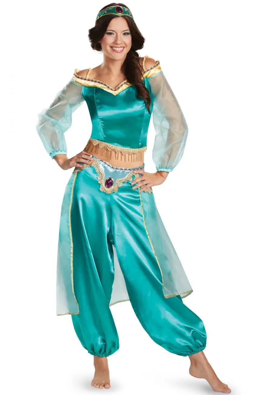 

UTMEON New Adult Women Girl Anime Aladdin Princess Jasmine Cosplay Costume Halloween Costumes