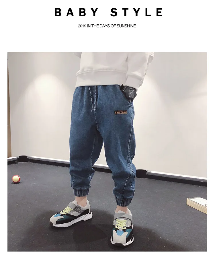Boys'Jeans/Новинка весны 2019 детская одежда джинсы для девочек детские мальчиков