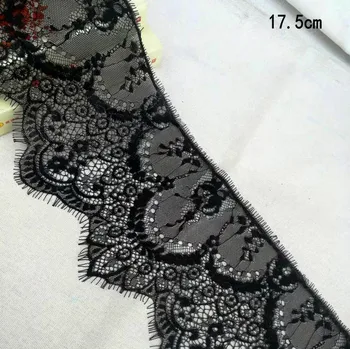 

White eyelash lace trim 16cm wide lace fabric handmade DIY garment accessories