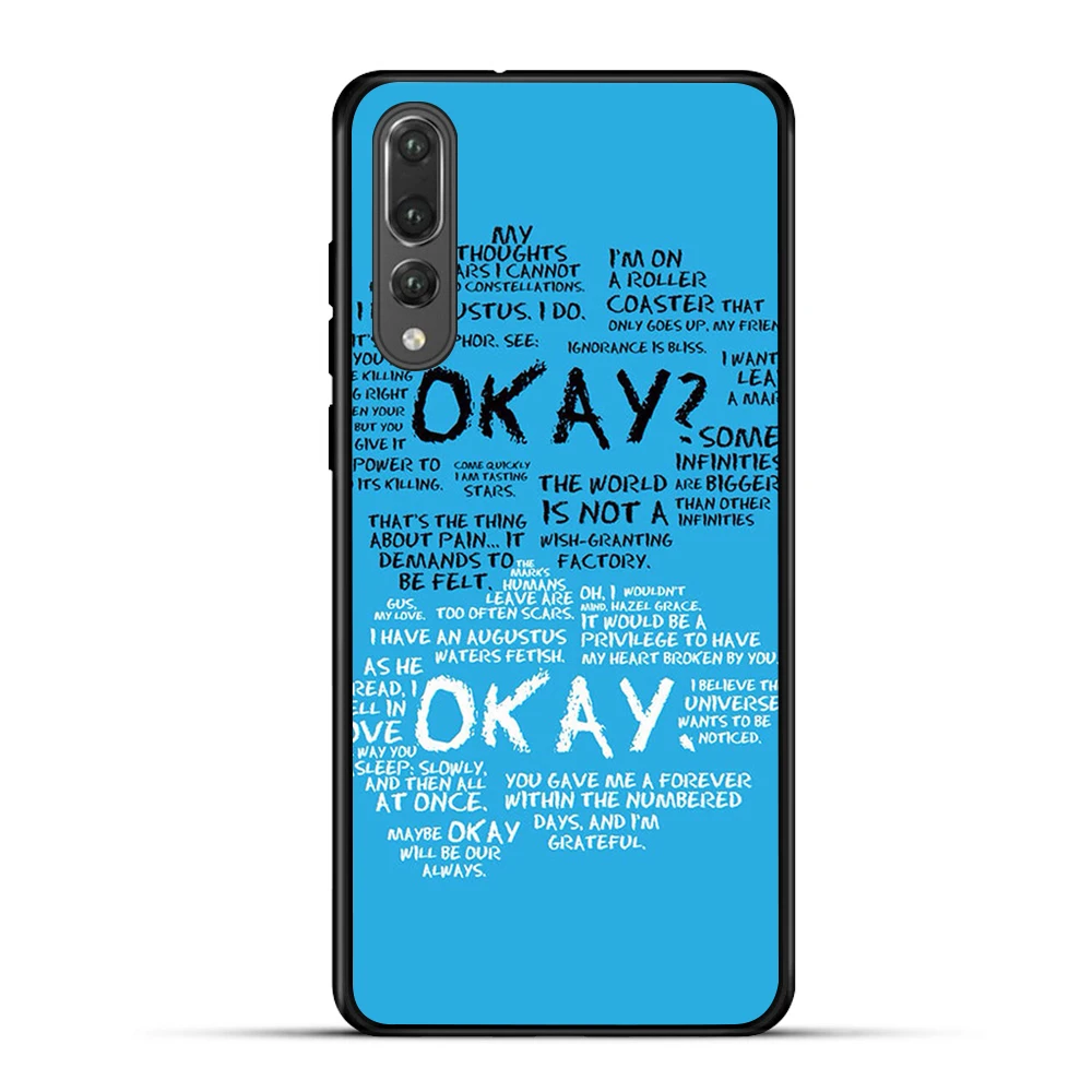

TPU Phone Case for Huawei p20 pro Case Black Mobile Cover for Mate 20 Lite P9 Lite Case