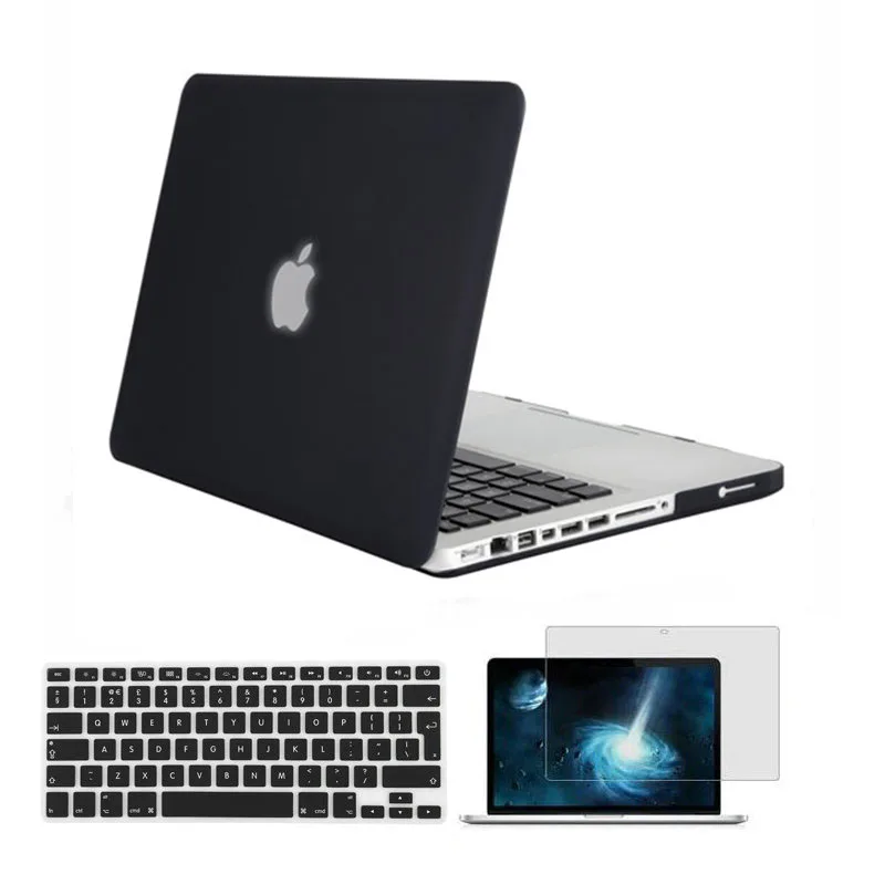 Mosiso Laptop Clear Shell Carry Case for Macbook Pro 13 15 CD Drive