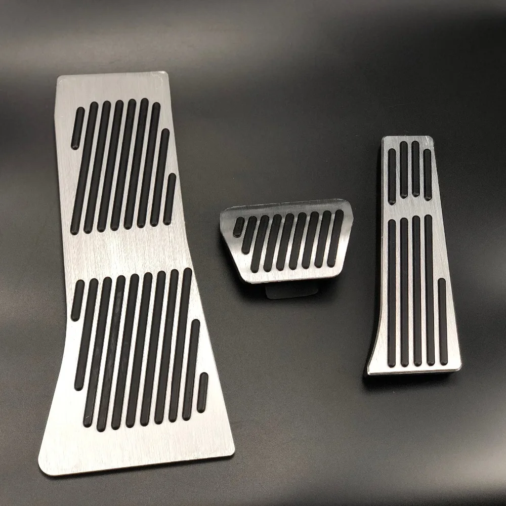 for BMW X5 X6 E70 E71 E72 F15 Stainless Steel Gas Fuel Brake Pedals Plate at footrest Foot Rest Pedal Cover pad Udele-Store