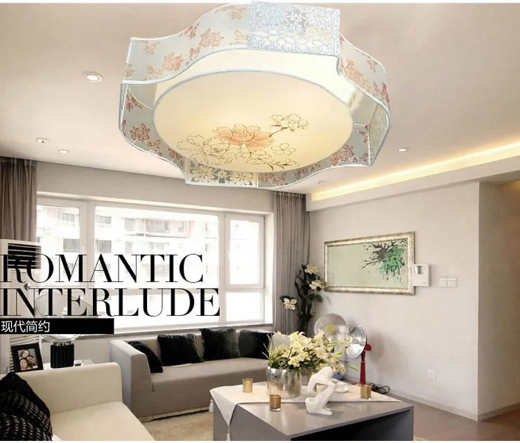 

lustres de sala Modern Led Ceiling Light Luxury Modern Lustre lustres de sala E27/ SMD LED 23W Cloth