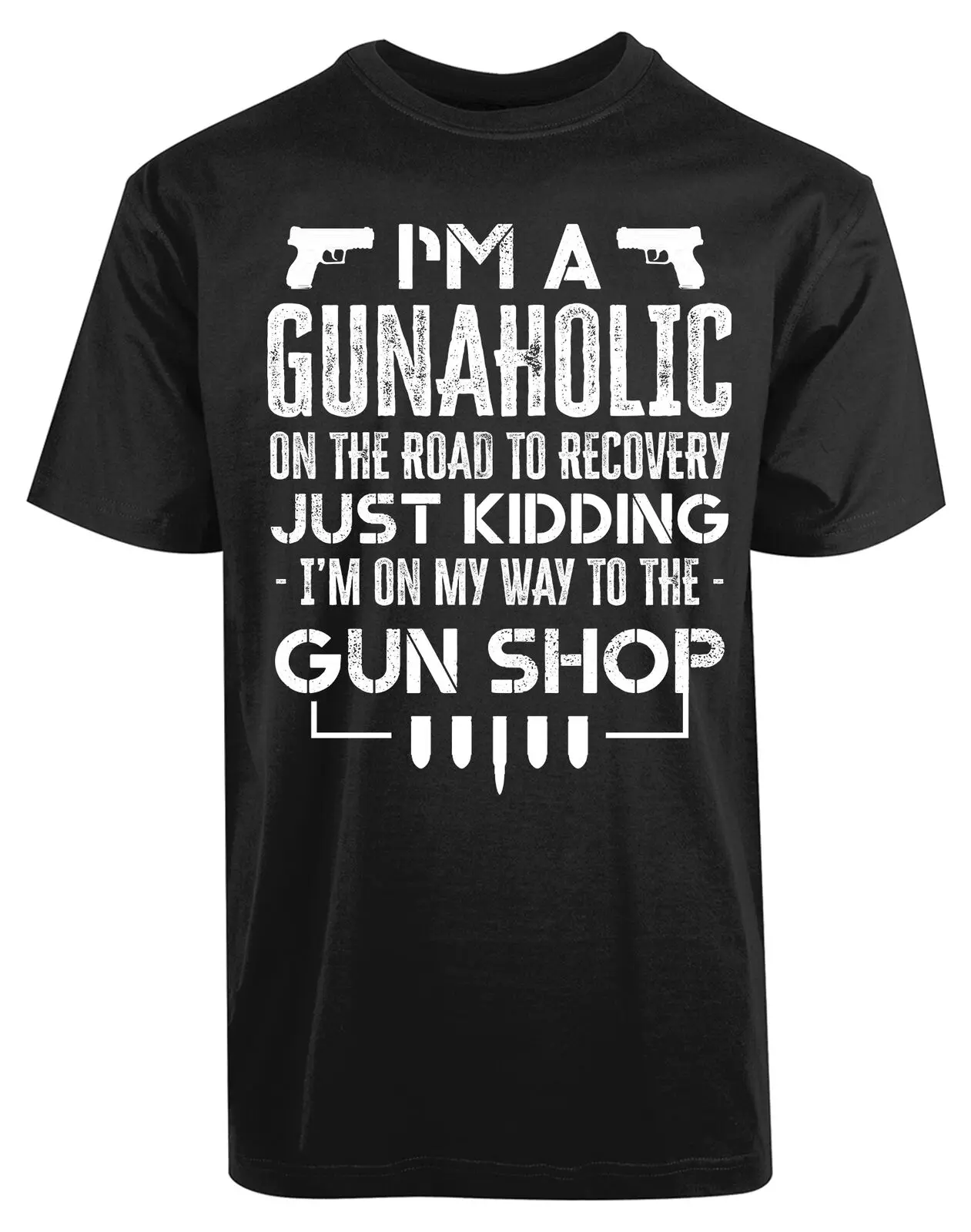 

Gunaholic Shirt Gun Rights Guns Second Amendment Political Shirt Molon Labe Tee