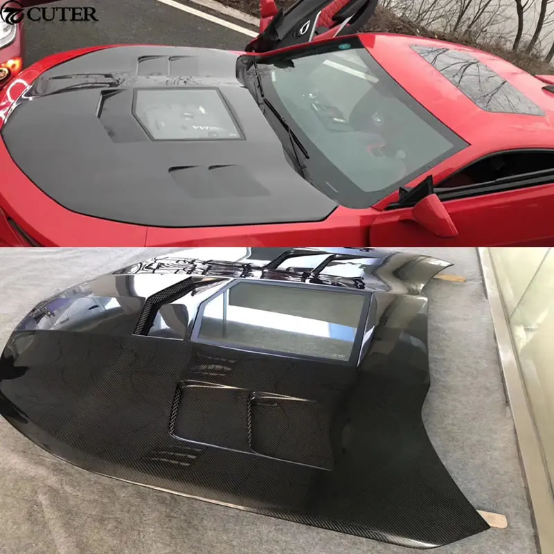 

Carbon fiber Transparent engine hood engine cover for Chevrolet Camaro car body kit 16-17