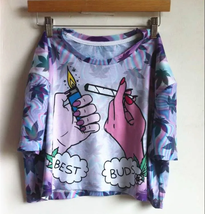 ZHBSLWT, модная футболка с 3d принтом, женский укороченный Топ Harajuku, летние укороченные топы, футболка с рисунком, короткие дизайнерские футболки с коротким рукавом