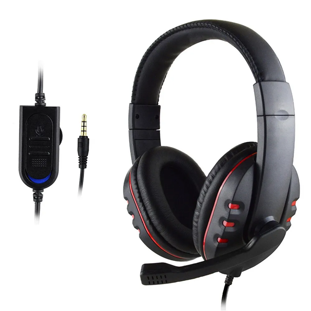 Новая игровая гарнитура с голосовым управлением, проводная Hi-Fi звуковая качественная гарнитура, повязка на голову, наушники 3,5 мм, объемный стерео с микрофоном для PS4 0