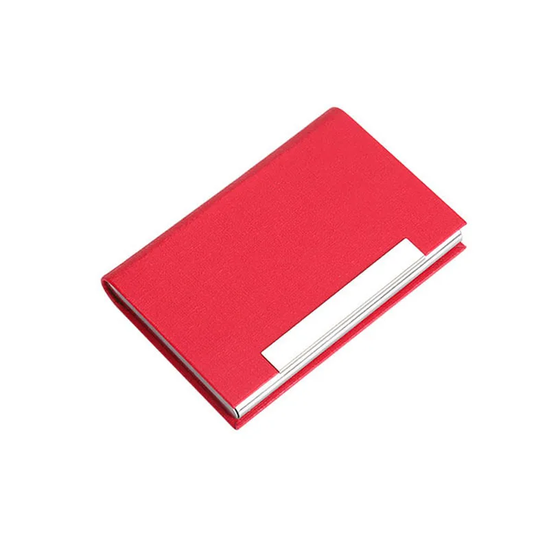 Металлический дорожный кошелек из нержавеющей стали Магнитная визитка держатель Чехол ID кошелек для кредиток Oracle Bone чехол Роскошный бренд мужской женский - Цвет: rose red