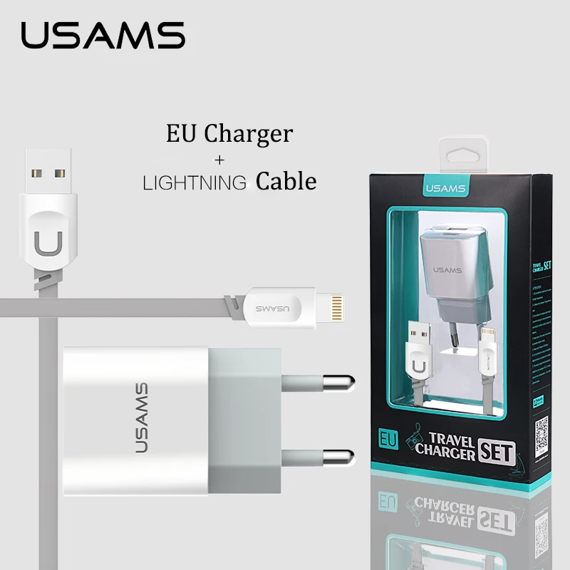 5V 2.1A Universal Travel Wall USB Charger Adapter EU/UK Plug Mobile Phone Charger&ampMicro/Lightning cable for iPhone Samsung | Мобильные