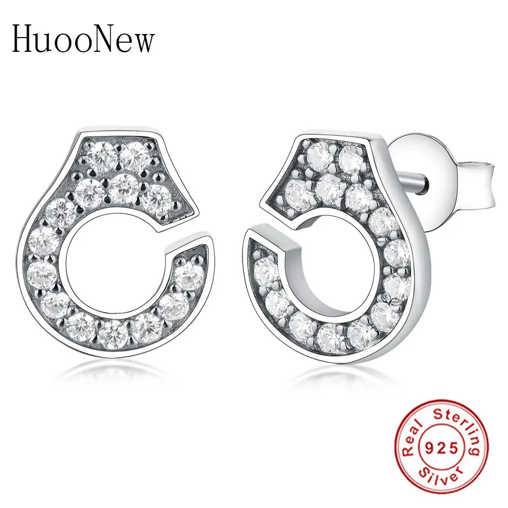 

2019 Summer Collection Luxury 925 Sterling Silver Handcuffs Stud Earring Menottes Earring DIY Jewelry Making Berloque Gift