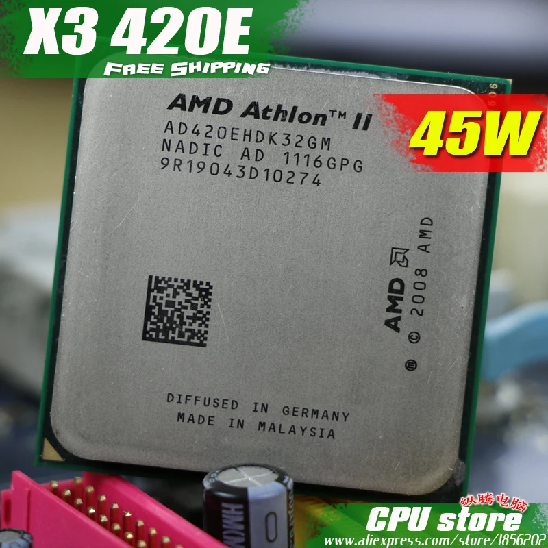 AMD Athlon II X3 420E CPU Processor Triple CORE (2.6Ghz/ L2 2M /45W ...