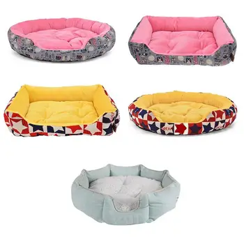 

Dog Bed Mat Kennel Soft Dog Puppy Warm Bed House Plush Cozy Nest For Small Medium Dog House Pad Warm Winter Pet Supplies