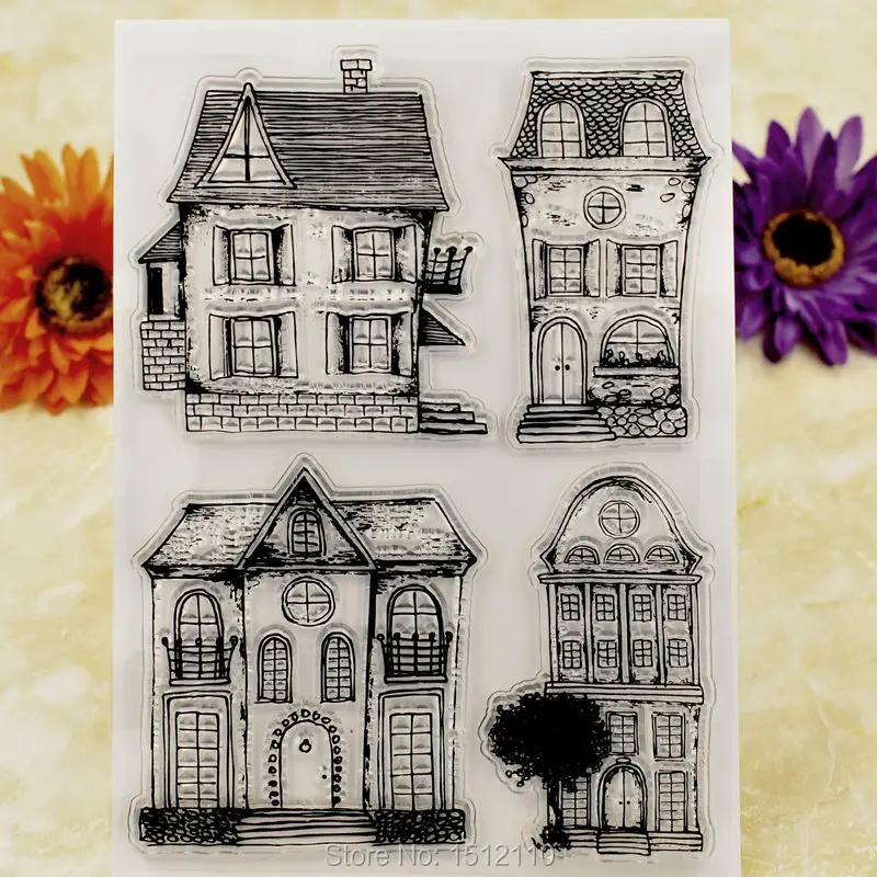 

House Scrapbook DIY photo cards account rubber stamp clear stamp transparent stamp 16x22cm KW681001