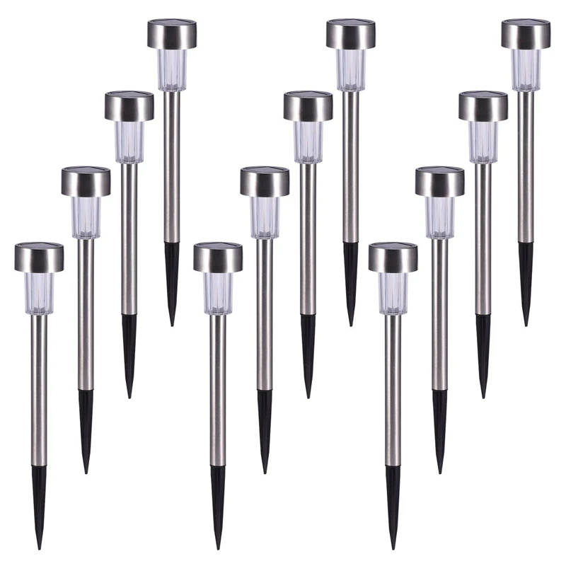 

12PCS/pack Solar Light warm white LED light waterproof for Garden Pathway Landscape Outdoor Lighting Decorative Solar Lamp