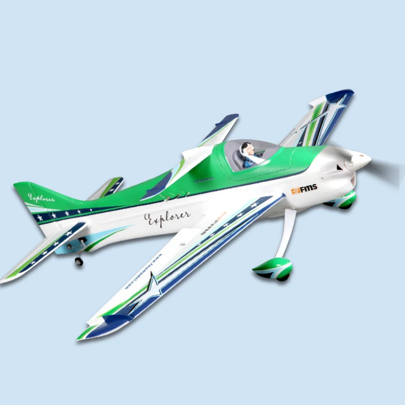 US $147.39 Fms Rc Airplane 1100mm 11m F3a Explorer Aerobatic 3d Green 4ch 3s With Reflex Gyro Pnp Scale Model Hobby Plane Aircraft Avion