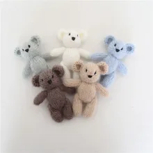 Brinquedo de pelúcia recém-nascido brinquedo fotografia adereços malha angola teddy bunny stuffer do bebê brinquedo animal foto adereços