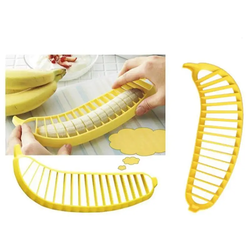 Пластик Банан Slicer Cutter огурец Chopper измельчитель быстро фруктовый салат Maker multi