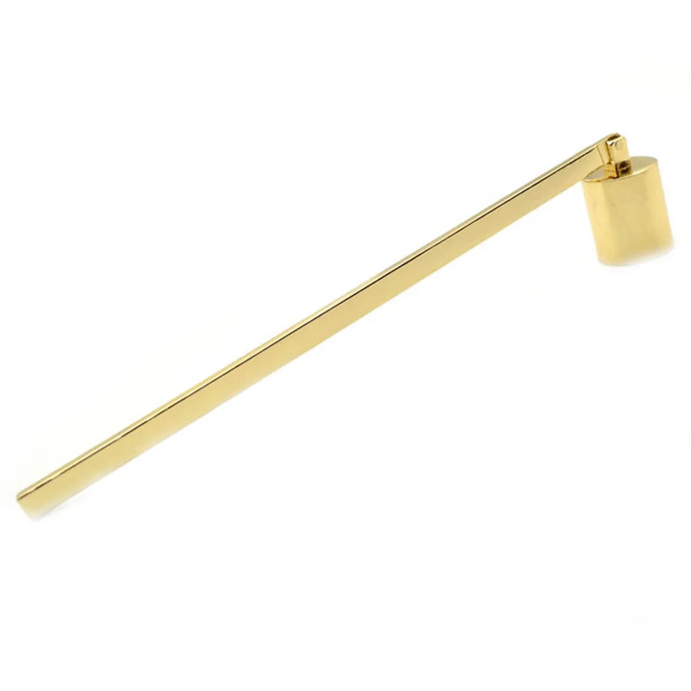 Свеча фитильный инструмент масляная лампа из нержавеющей стали ковш гасит триммер резак - Цвет: Gold