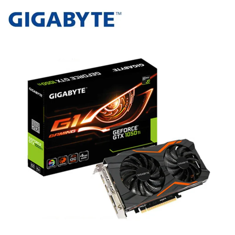 Полный Gigabyte GTX1050Ti 4G OC разгон настольный компьютер есть курица игра Дискретная графика