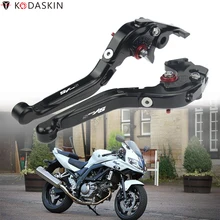 Рычаги для Suzuki SV650S 1999-2009, настраиваемый, CNC Модифицированная деталь аксессуары Складные Выдвижные сцепные рычаги