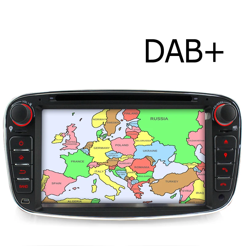 Flash Deal A-Sure 2 Din Car Radio Player GPS Navigation For Ford Focus Galaxy S-Max C-Max Mondeo Kuga RDS SWC Bluetooth CD DVD USB 2