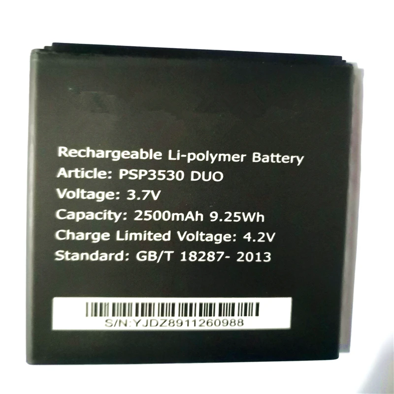 

2500mAh PSP3530 Replacement Battery For Prestigio Muze D3 E3 F3 PSP 3530 DUO PSP3531 PSP3532 DUO with phone stander for gift