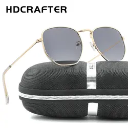 HDCRAFTER бренд дамы стеклами солнцезащитные очки Для мужчин квадратный Sunglases UV400 Для женщин металлический каркас Рыбалка очки унисекс